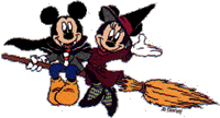 Mickey & Minnie on Broom